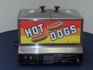 concession equipment hot dog steamer